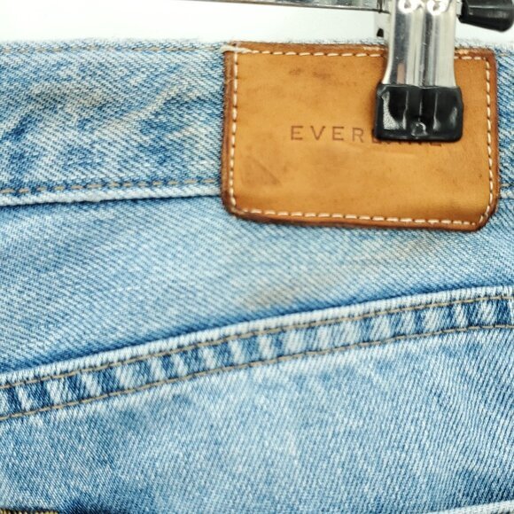 Everlane High Rise Cheeky Straight Jean 27 Sky Blue Wash - Picture 15 of 16